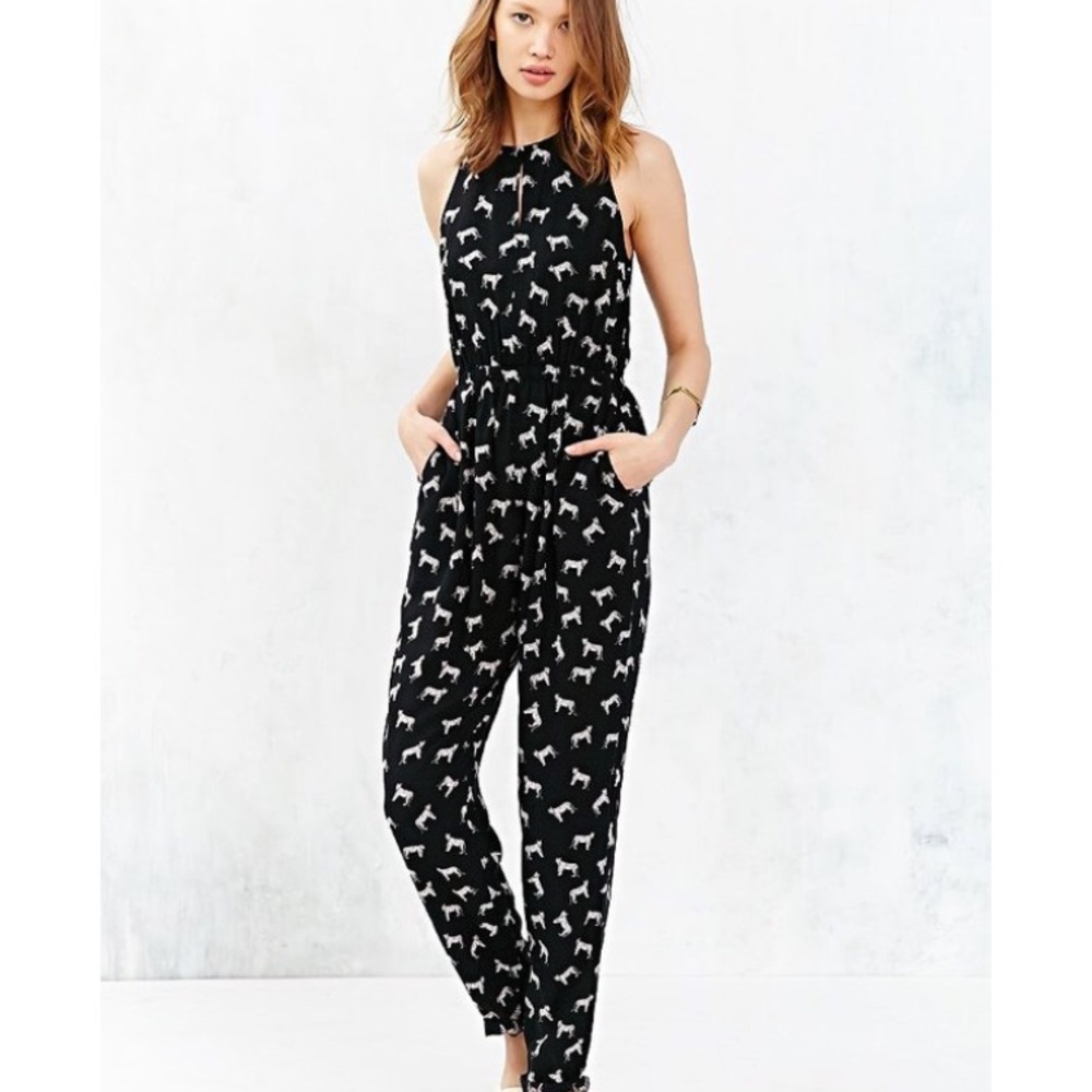 MINKPINK Black Tiger Jumpsuit - Size Small